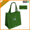 Cheap pp non woven fold bag with plastic button